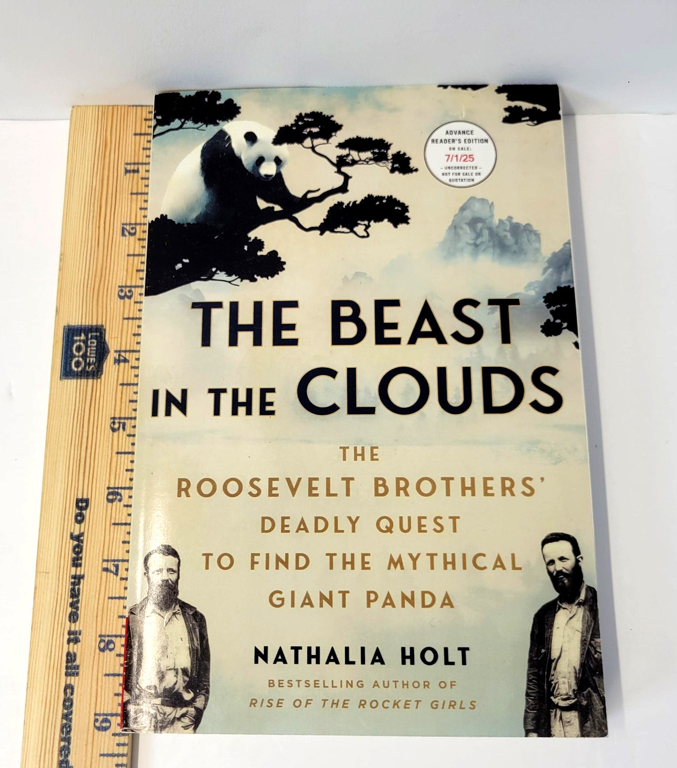The Beast In The Clouds Nathalia Holt Atria Cream ARC Trade PB Panda Roosevelt