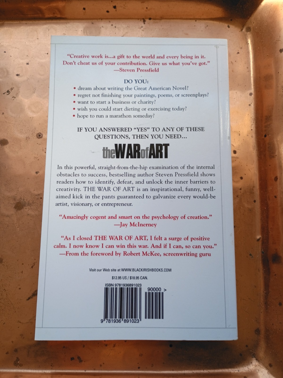The War of Art – Steven Pressfield – First Black Irish Edition