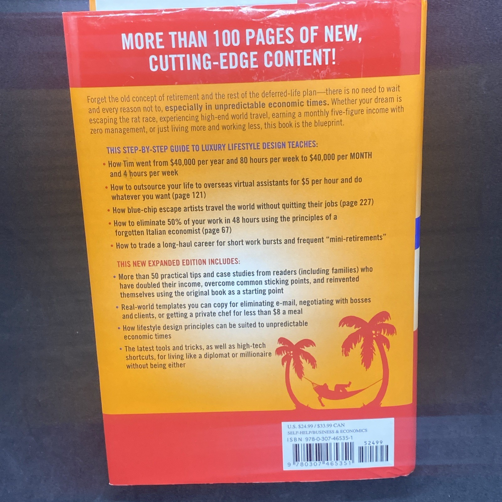 4-Hour Workweek Expanded & Updated by Timothy Ferriss, Hardcover, 2009, Harmony