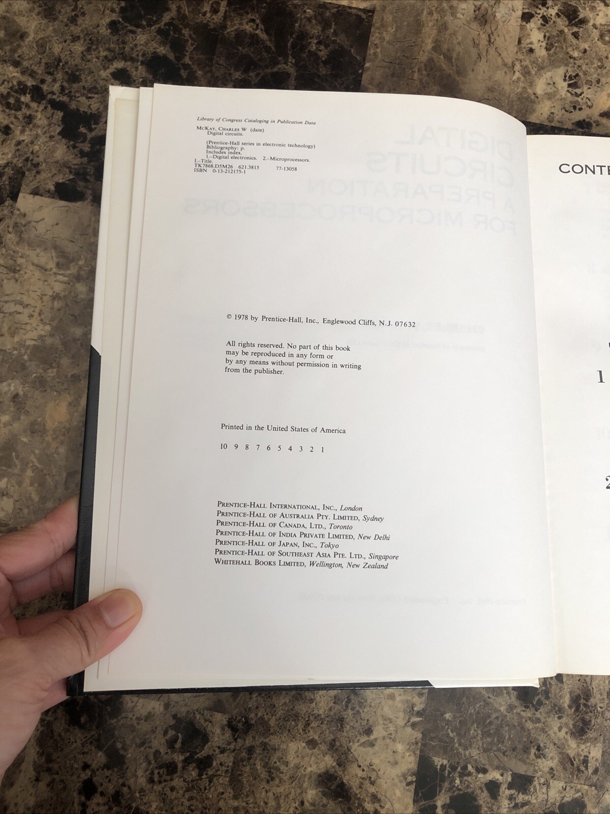 Digital Circuits A Preparation For Microprocessors Charles McKay Hardcover 1978