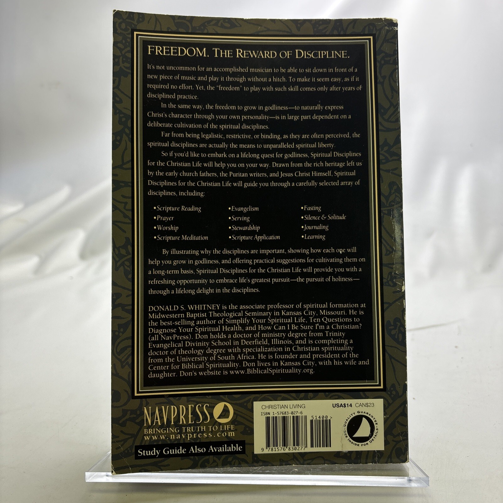 Spiritual Disciplines for the Christian Life by Donald S. Whitney (1991, TPB)
