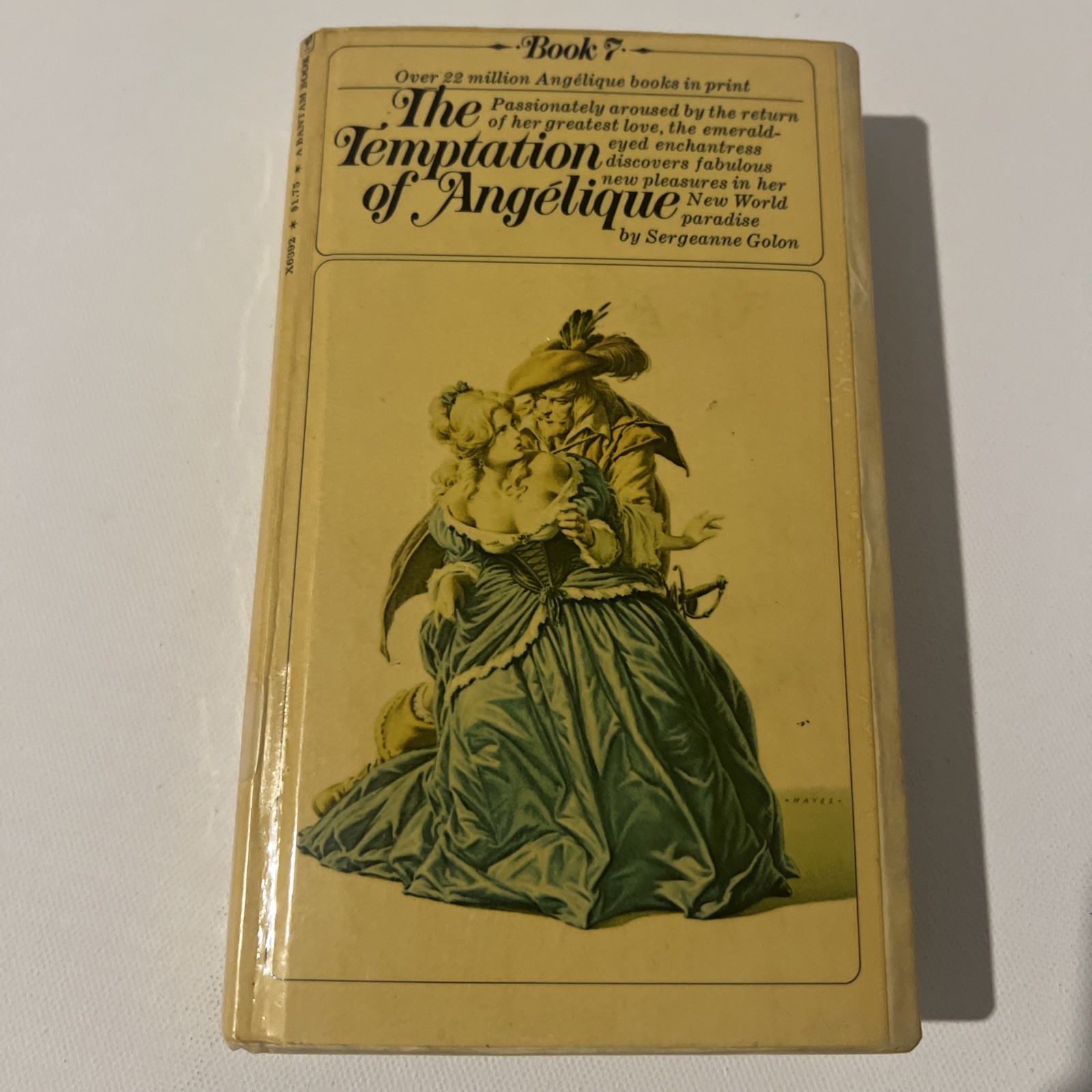 Sergeanne Golon The Temptation of Angelique VERY RARE BANTAM HC