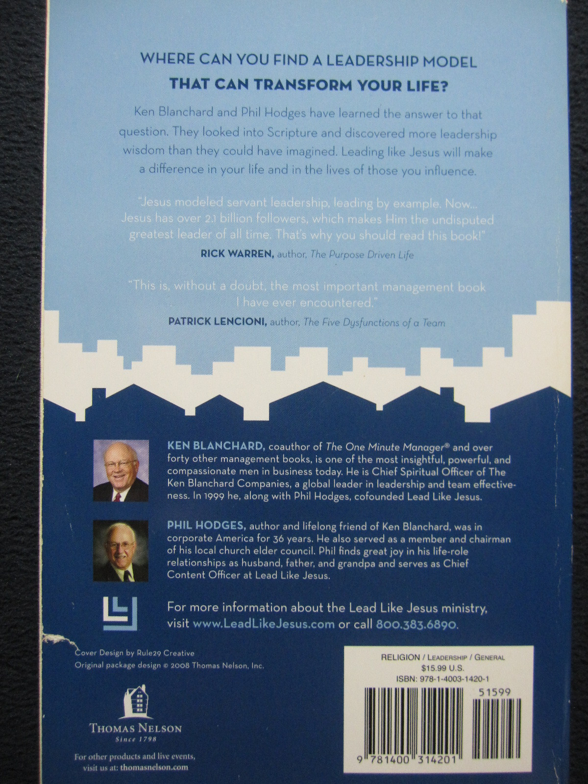 Lead Like Jesus [Paperback] Ken Blanchard and Phil Hodges