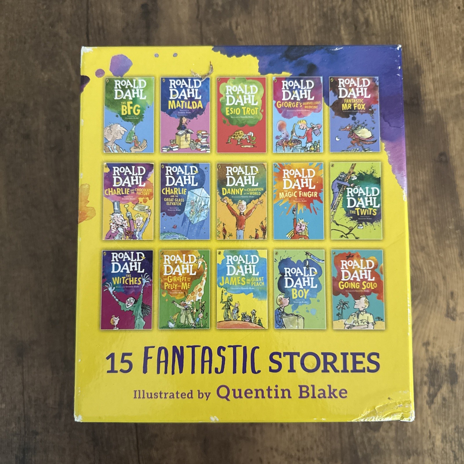 Roald Dahl Collection 15 Fantastic Stories Box Set Including Boy, The BFG, M…