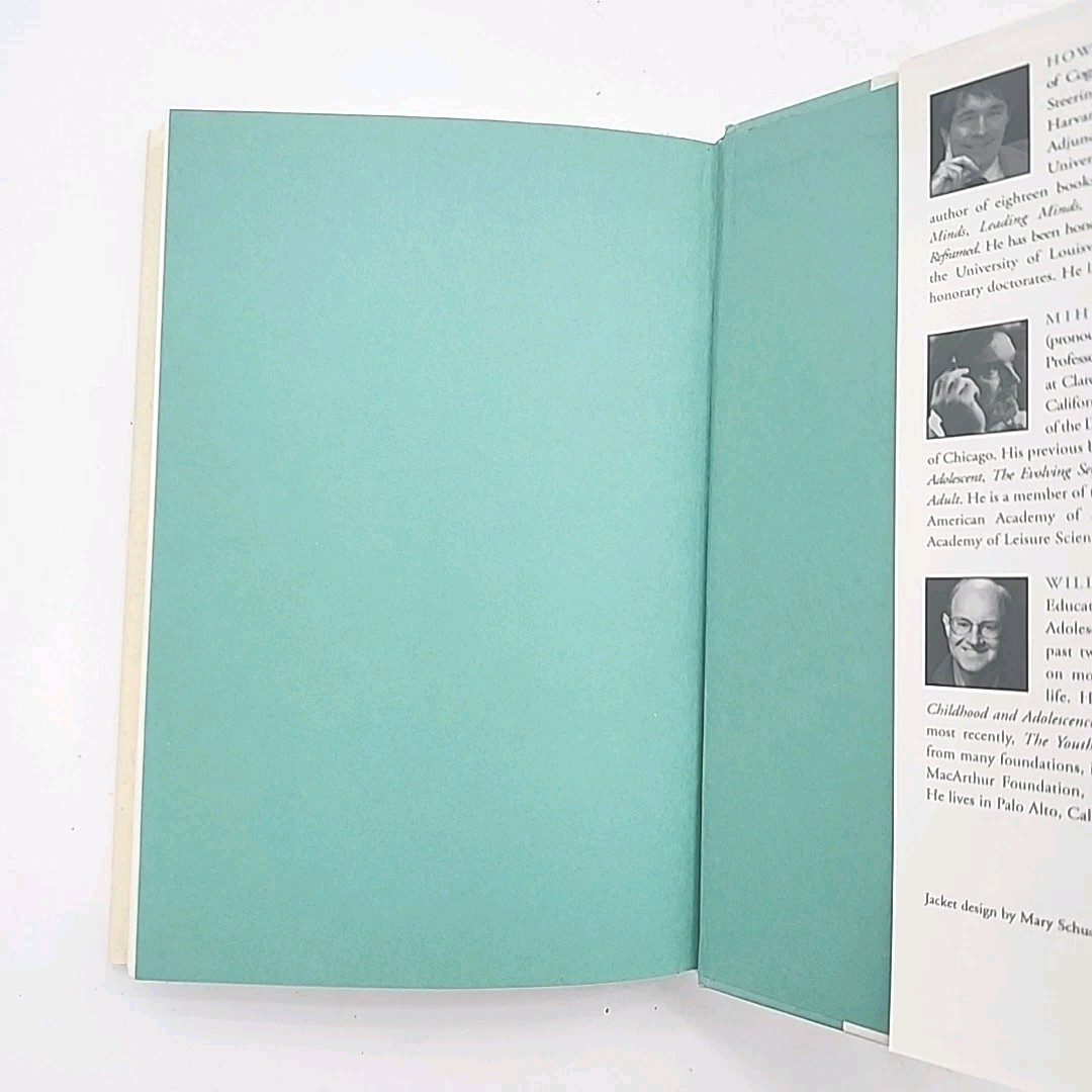 Good Work by Howard Gardner, Mihaly Csikszentmihalyi, William Damon 1ST ED Book