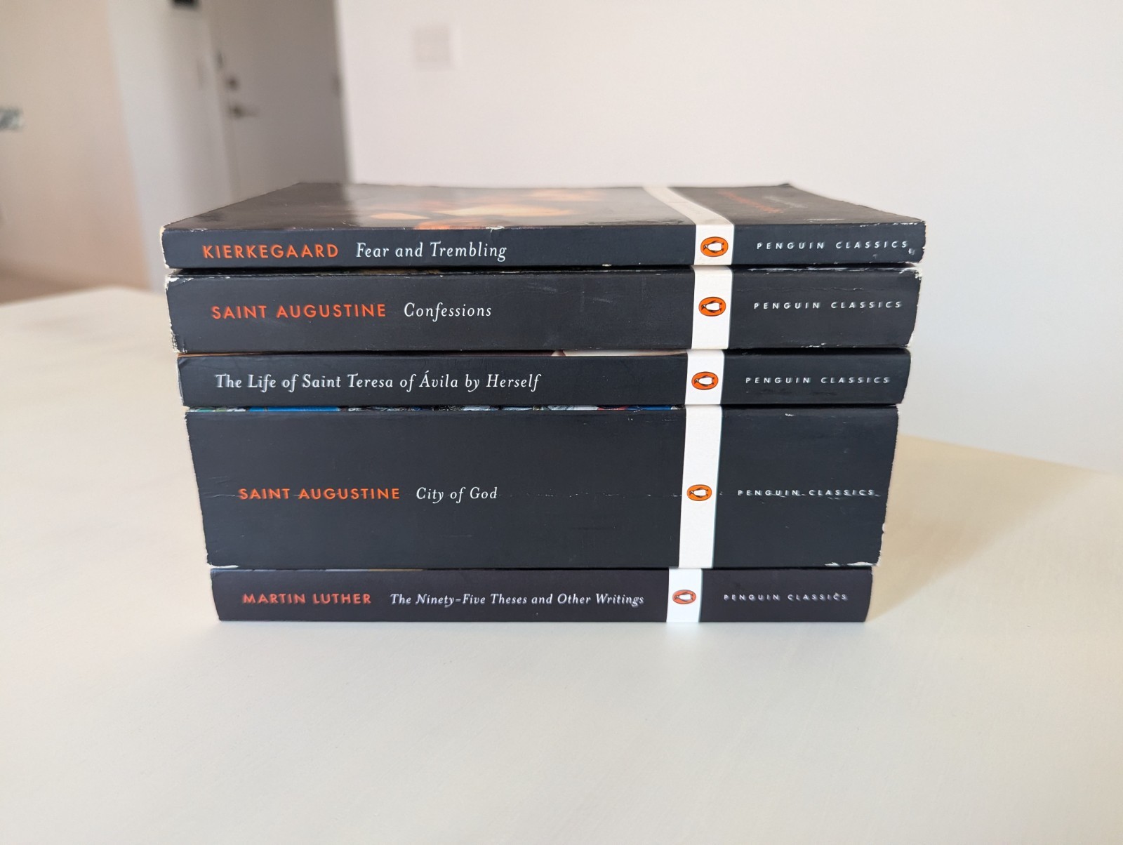 Lot of 5 Penguin Classics Books Christian Theology Religion Augustine Luther