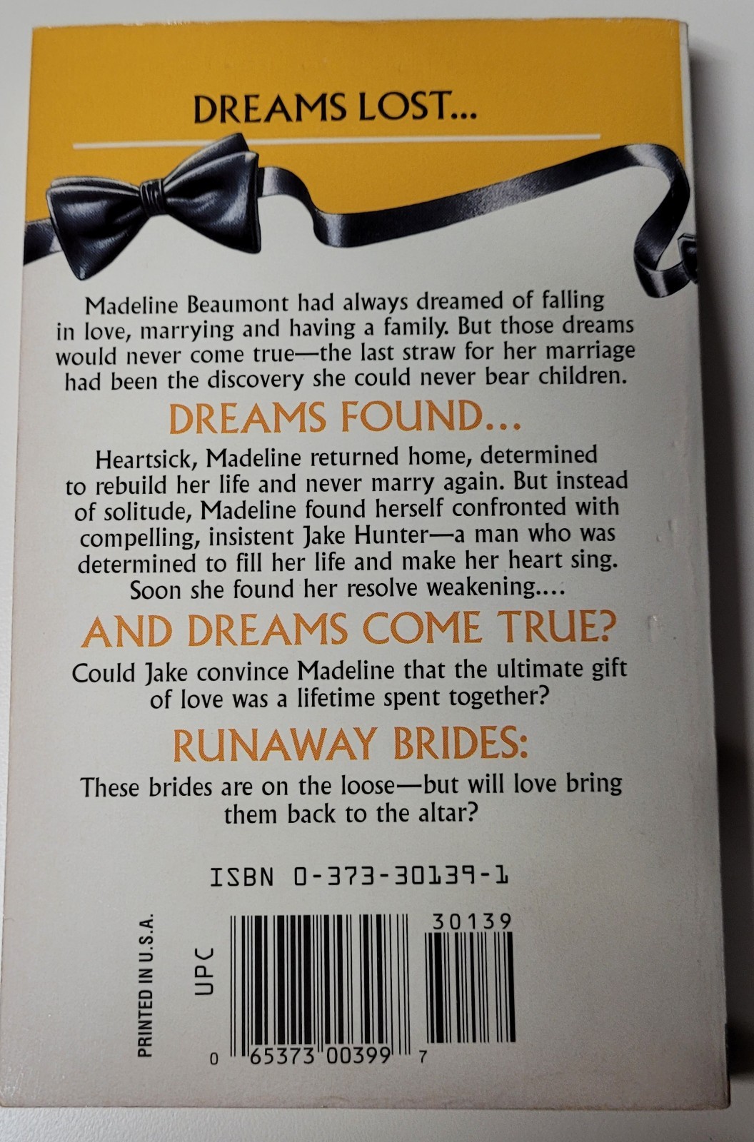 Harlequin/Silhouette Here Come the Grooms Romance Novels – 6 Runaway Brides
