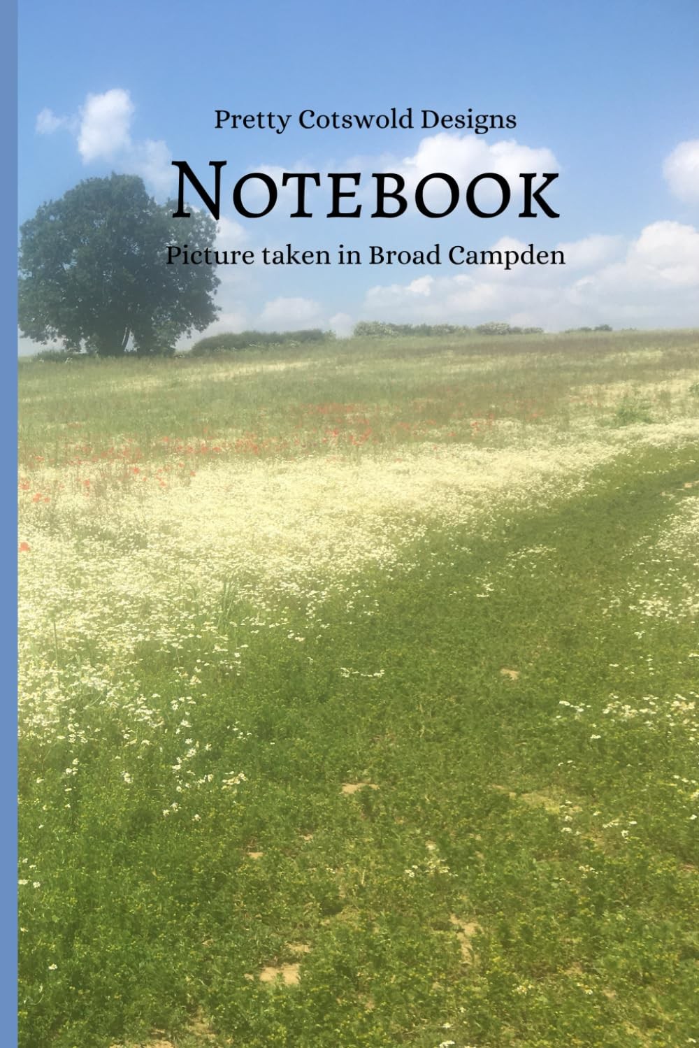 Cotswold Journal 120 lined pages 6×9 inches Pretty field in summer