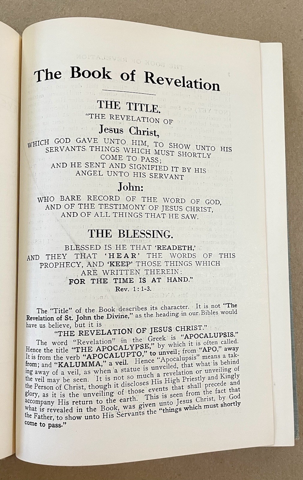 The Book of Revelation: A Study of Holy Scripture, Clarence Larkin (1919, HC)