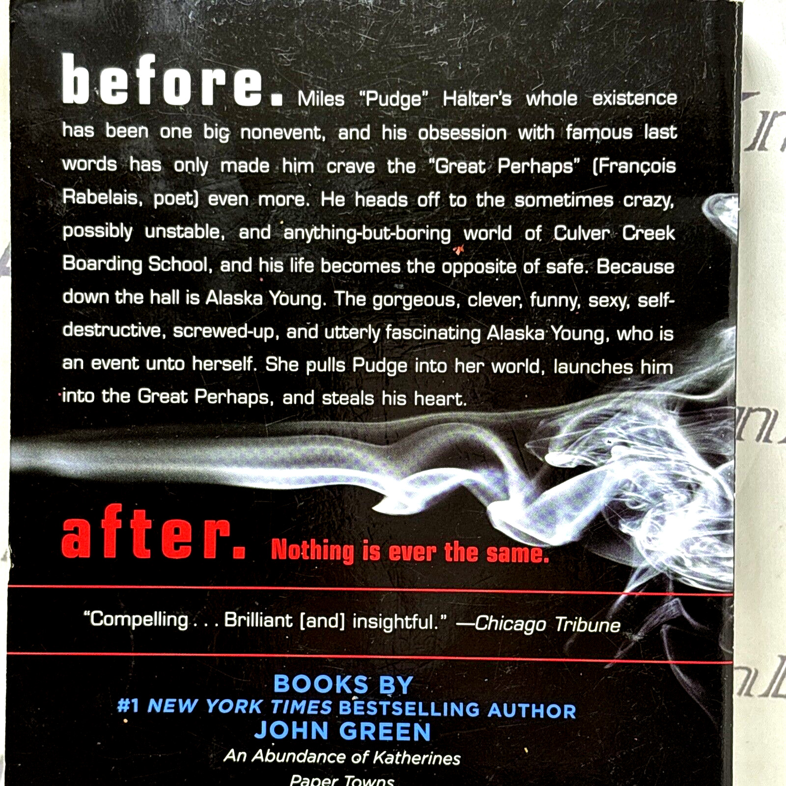 Looking for Alaska Book by John Green – Preowned