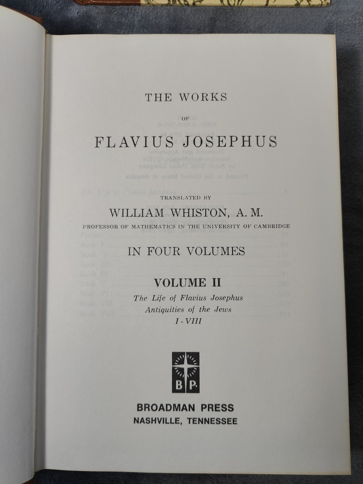 Works Of Josephus Volume I II Hardcover Set By Baker Book House 1979 Lot Of 2