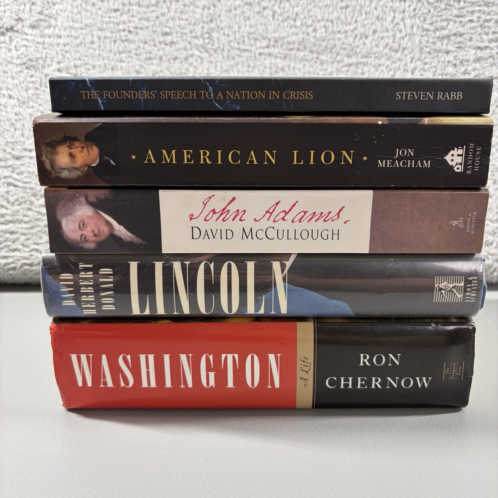 Founding Fathers Early U.S History American Book Bundle Lot of 5 Presidents