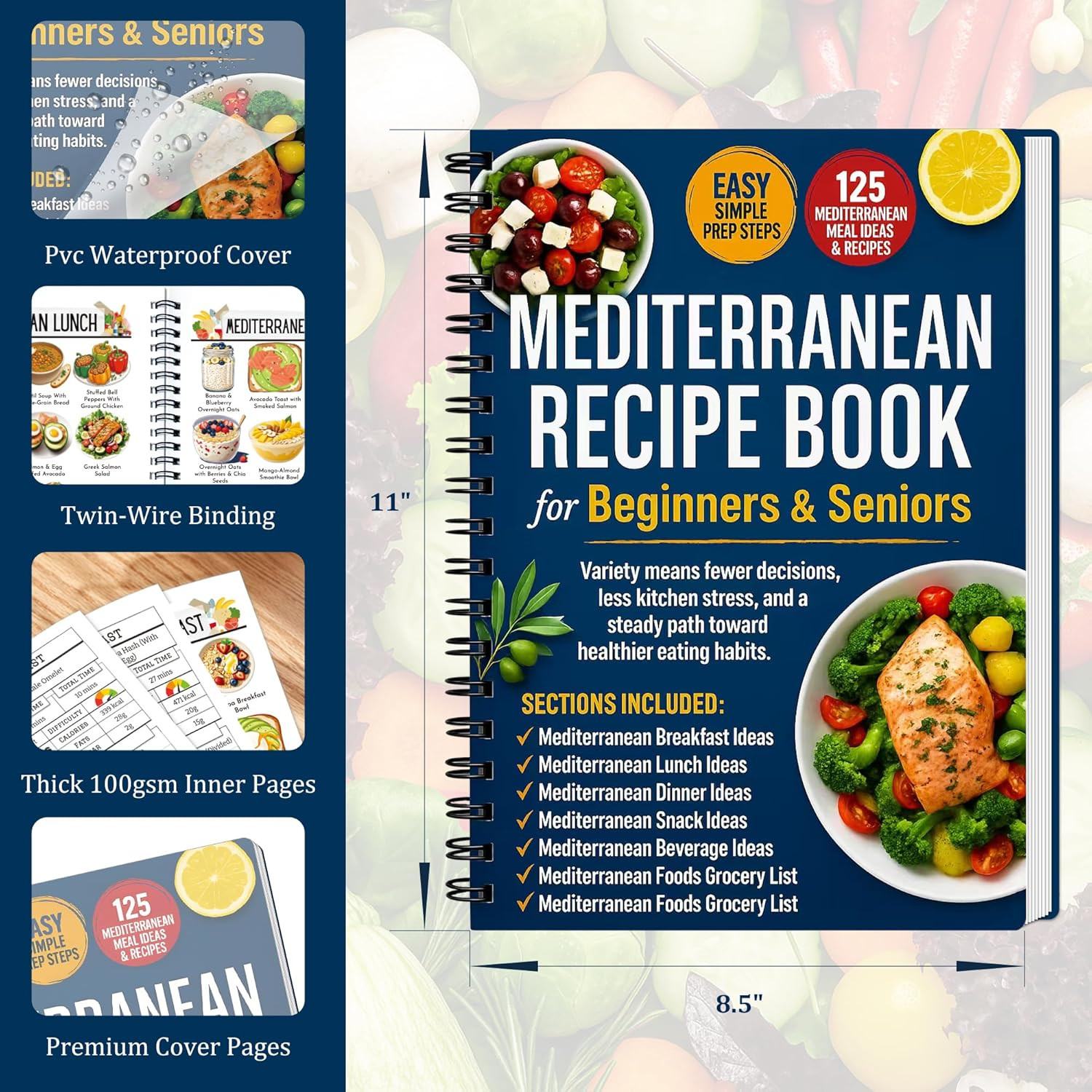 Simple & Easy Mediterranean Diet Cookbook for Beginners & Seniors – Mediterranea