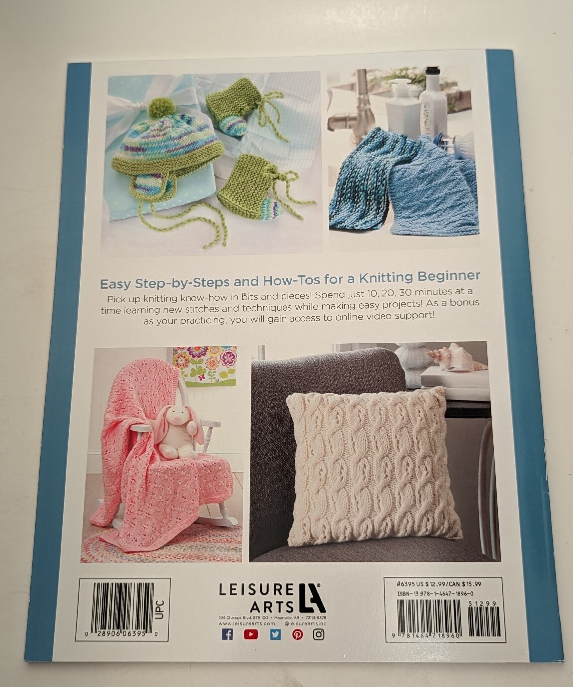 10-20-30 Minutes to Learn to Knit by Leisure Arts (2015, Trade Paperback)