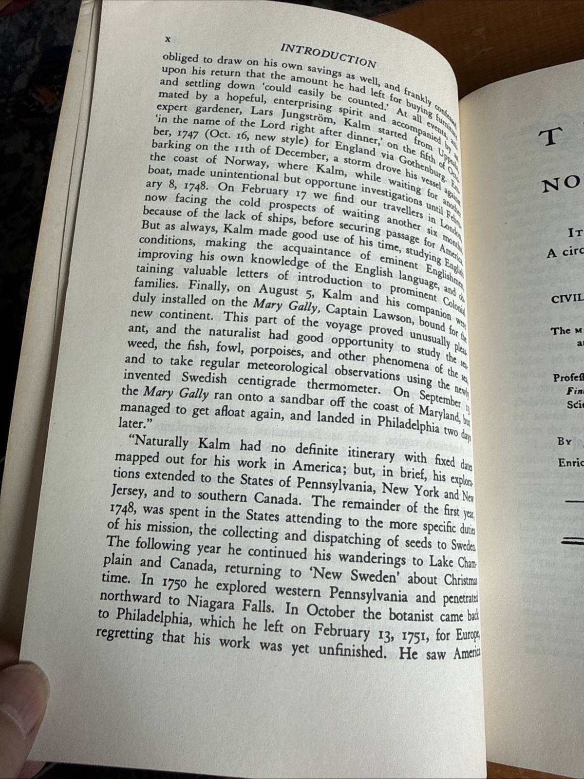 The America of 1750 Travels in North America vol 1 by Peter Kalm Dover Publ PB