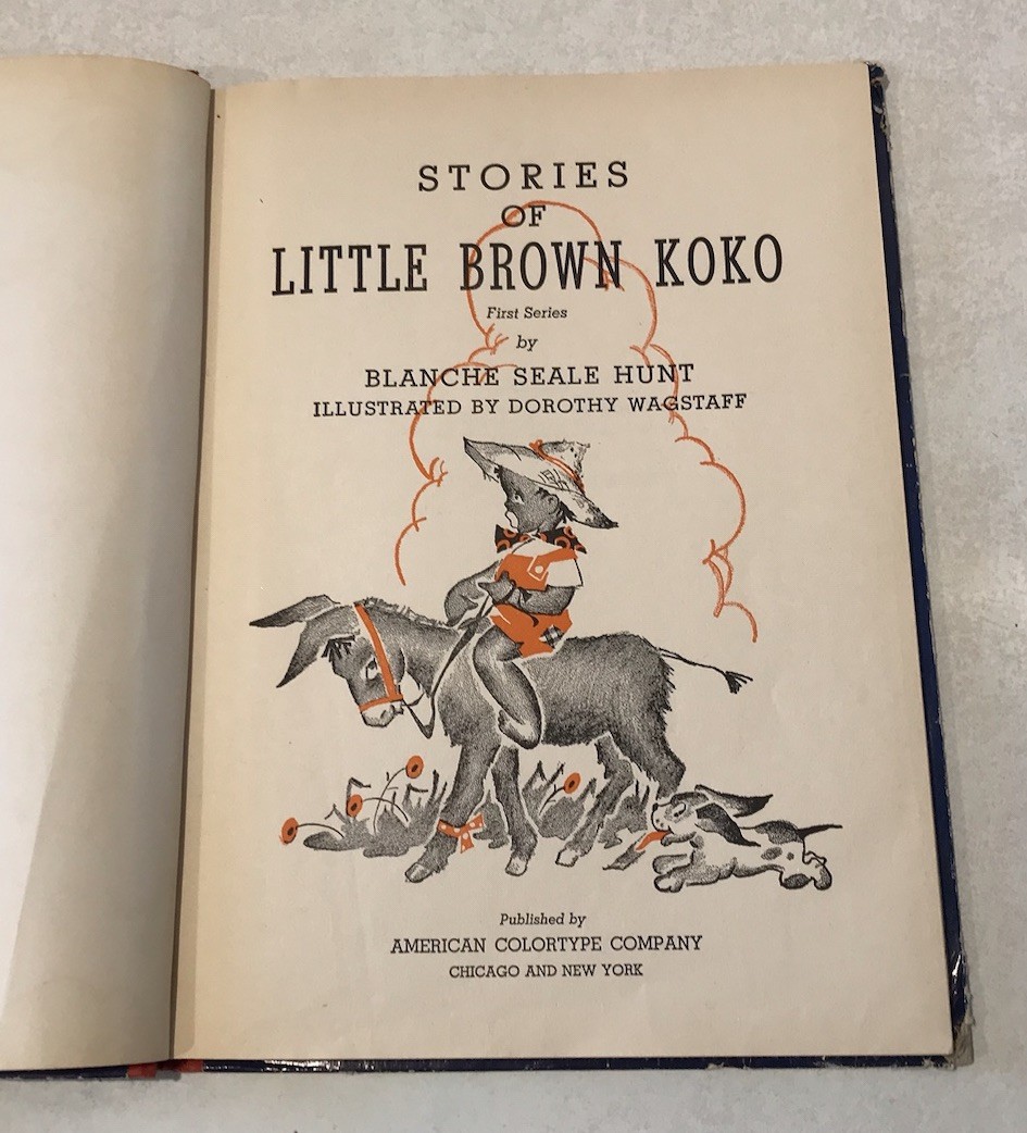 Little Brown Koko Blanche Seale Hunt 1953 First Series Illustrated Children’s HC
