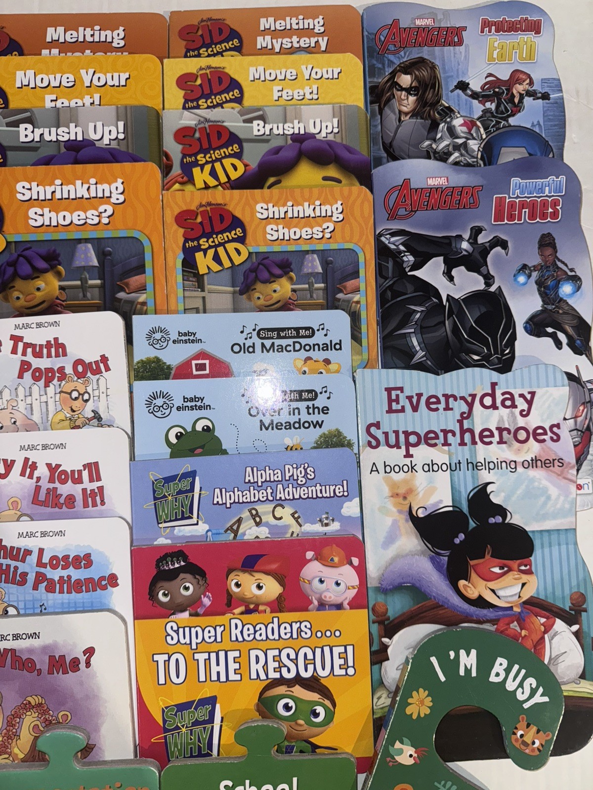 Lot of 30 SMALL Board Hard Picture Day Care Kid Children Books MIX AS PICTURED