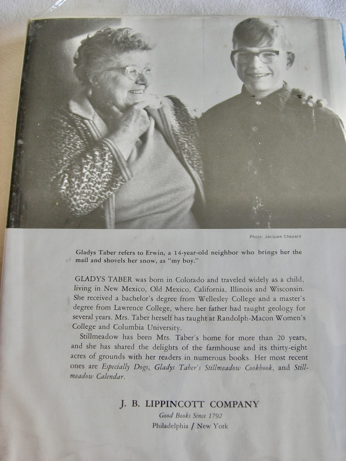 Stillmeadow Album by Gladys Taber – 1969 -2nd Printing – HCDJ – Ex-Lib