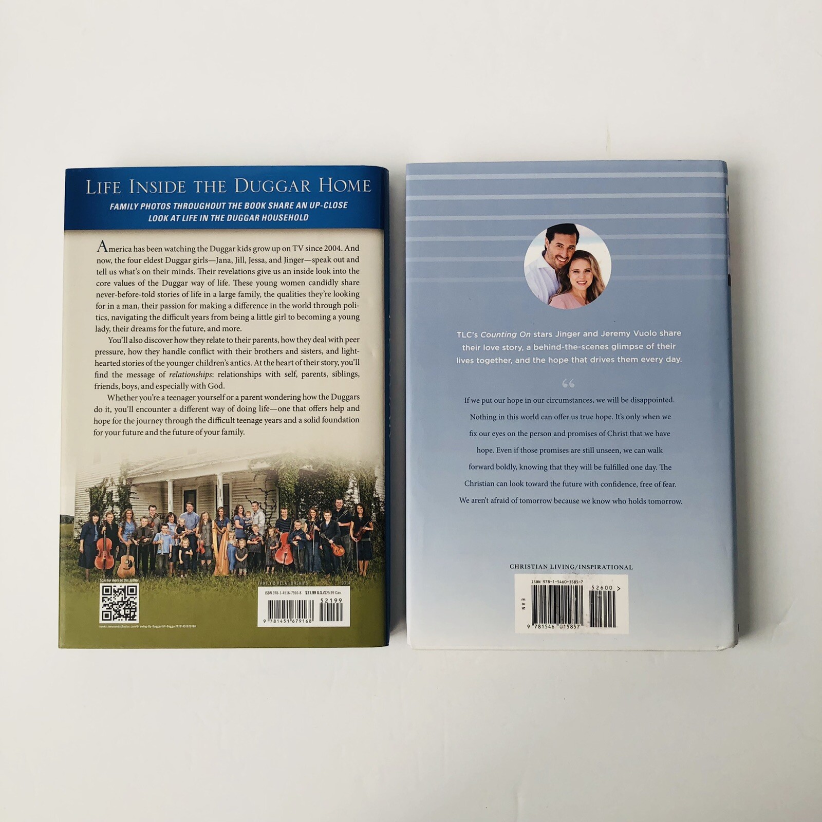 2 Bk Lot The Hope We Hold Jinger Jeremy Vuolo, Growing Up Duggar Jana Jill Jessa
