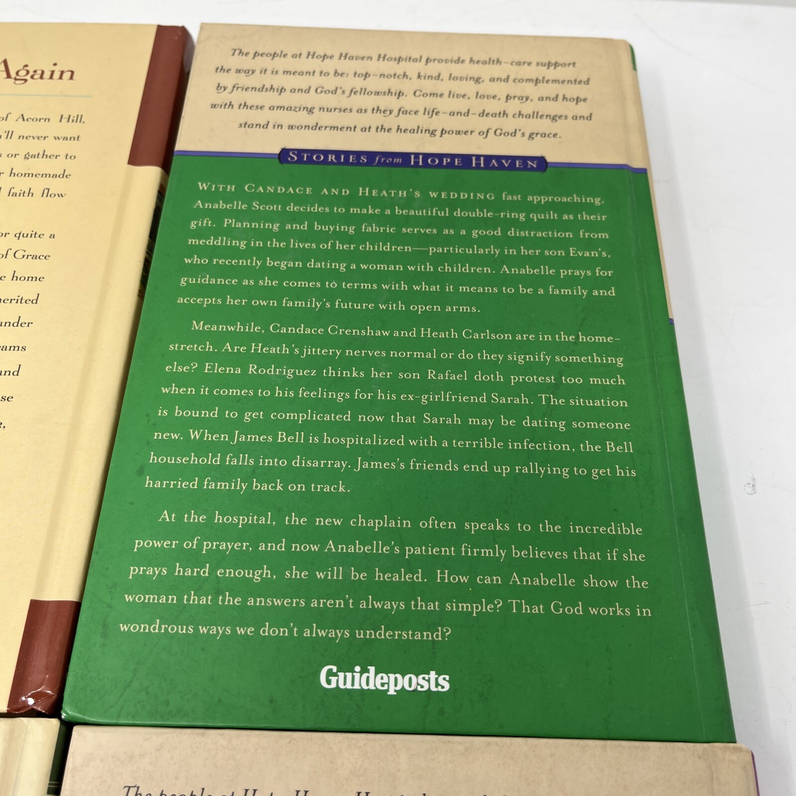 Lot Of 4 Guideposts – Stories from Hope Haven hardcover books, plus back hme agn