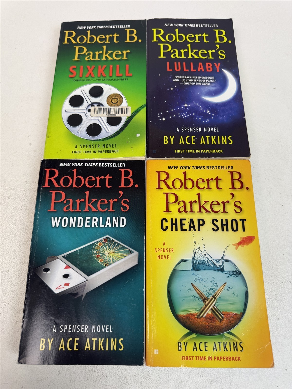 Robert B Parker Lot 49 ALL SPENSER Novels Godwulf Manuscript to Bye Bye Baby