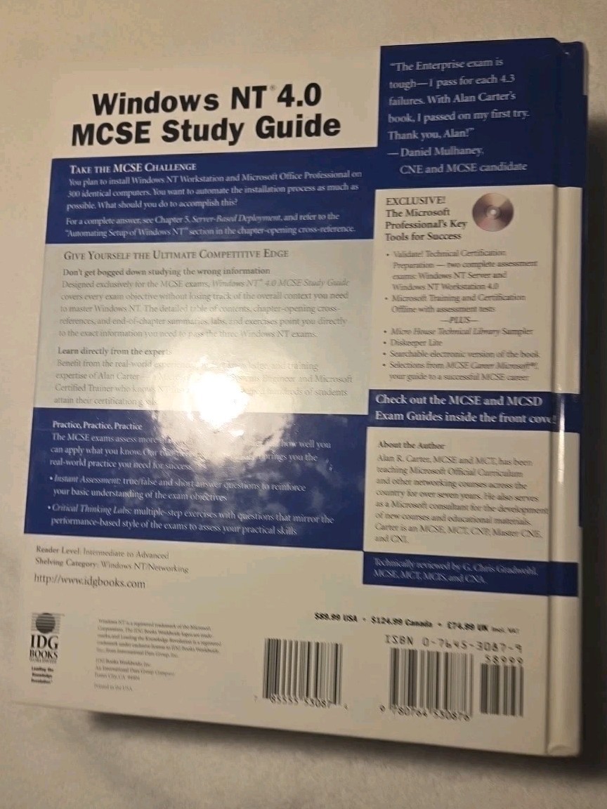 Windows NT 4.0 MCSE Study Guide (MCSE Certification) by Carter Alan R.