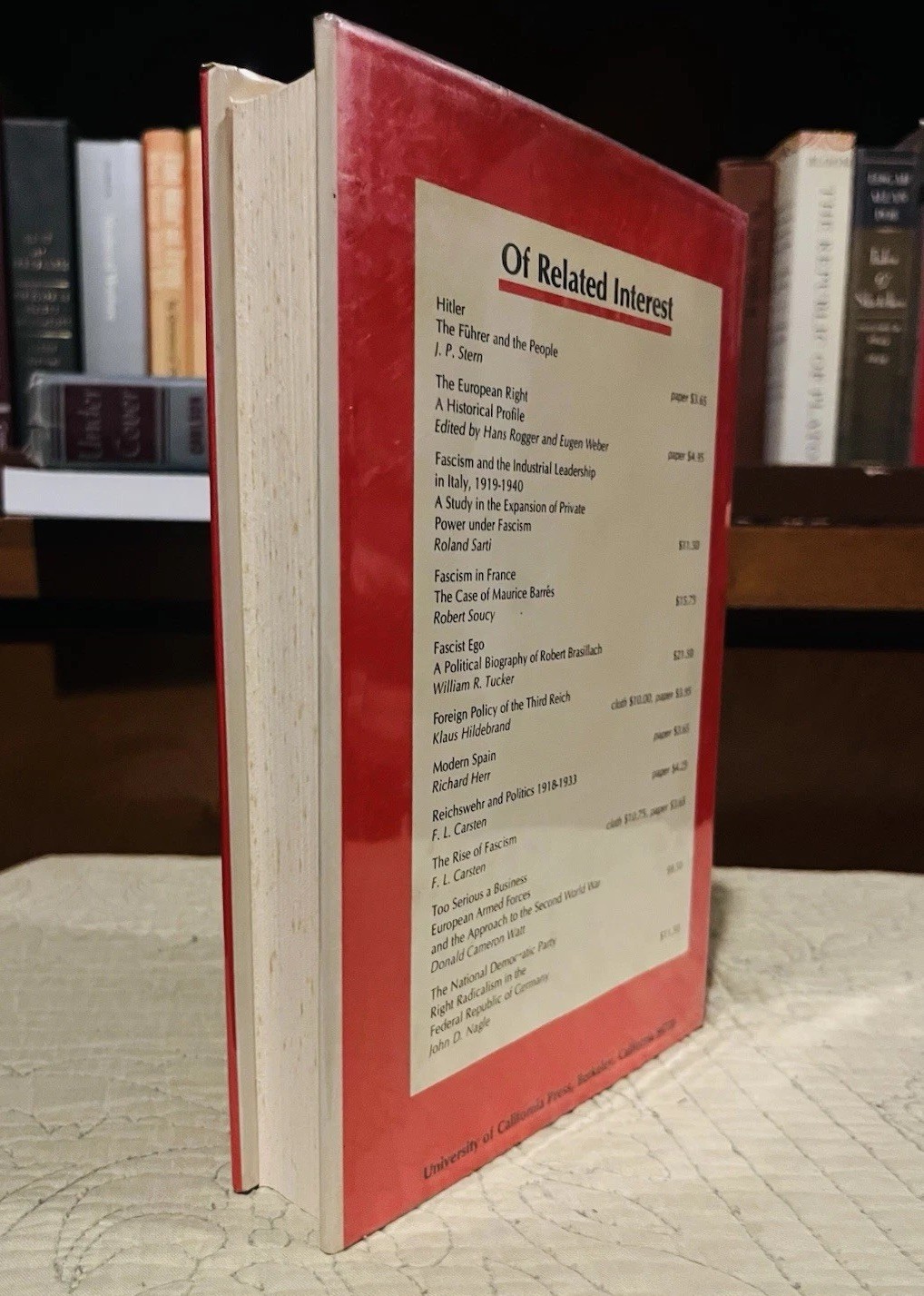 Fascism A Readers‘ Guide Walter Lacqueur HARDBACK 1ST EDITION