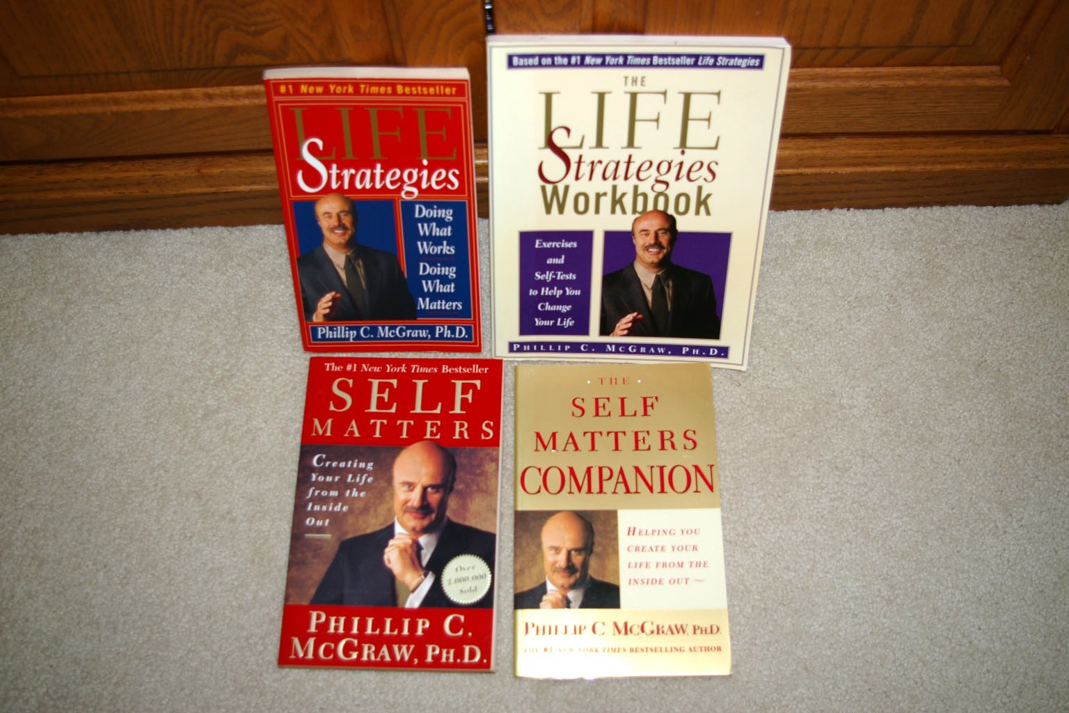 Lot 4 Phil McGraw Self Help Books & Workbooks Life Strategies & Self Matters EUC
