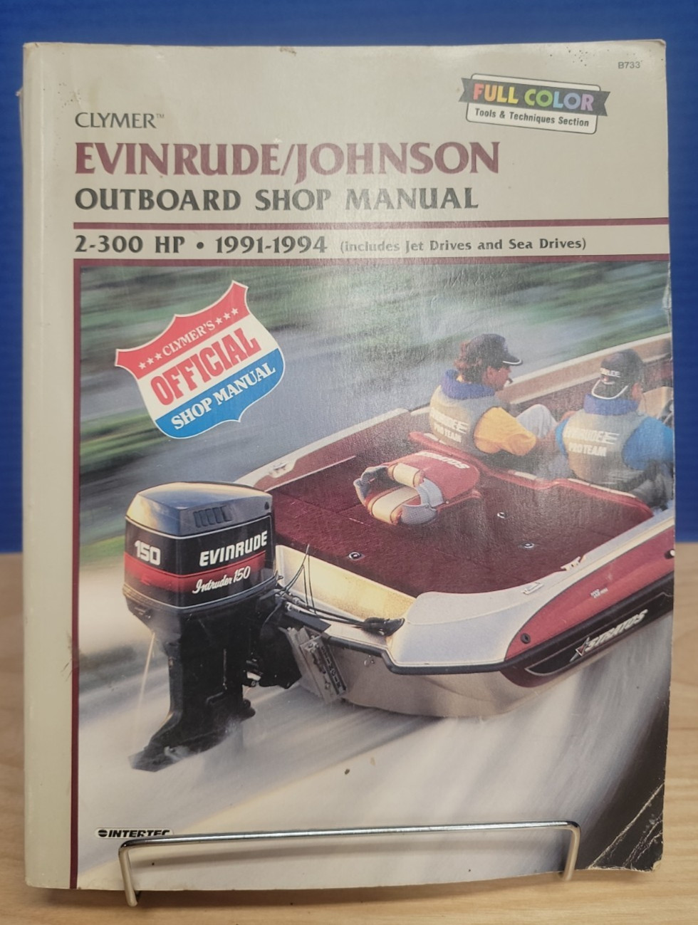 Clymer Evinrude Johnson Outboard Shop Manual B733 2-300 HP 1991-1994 Jet Sea Dri