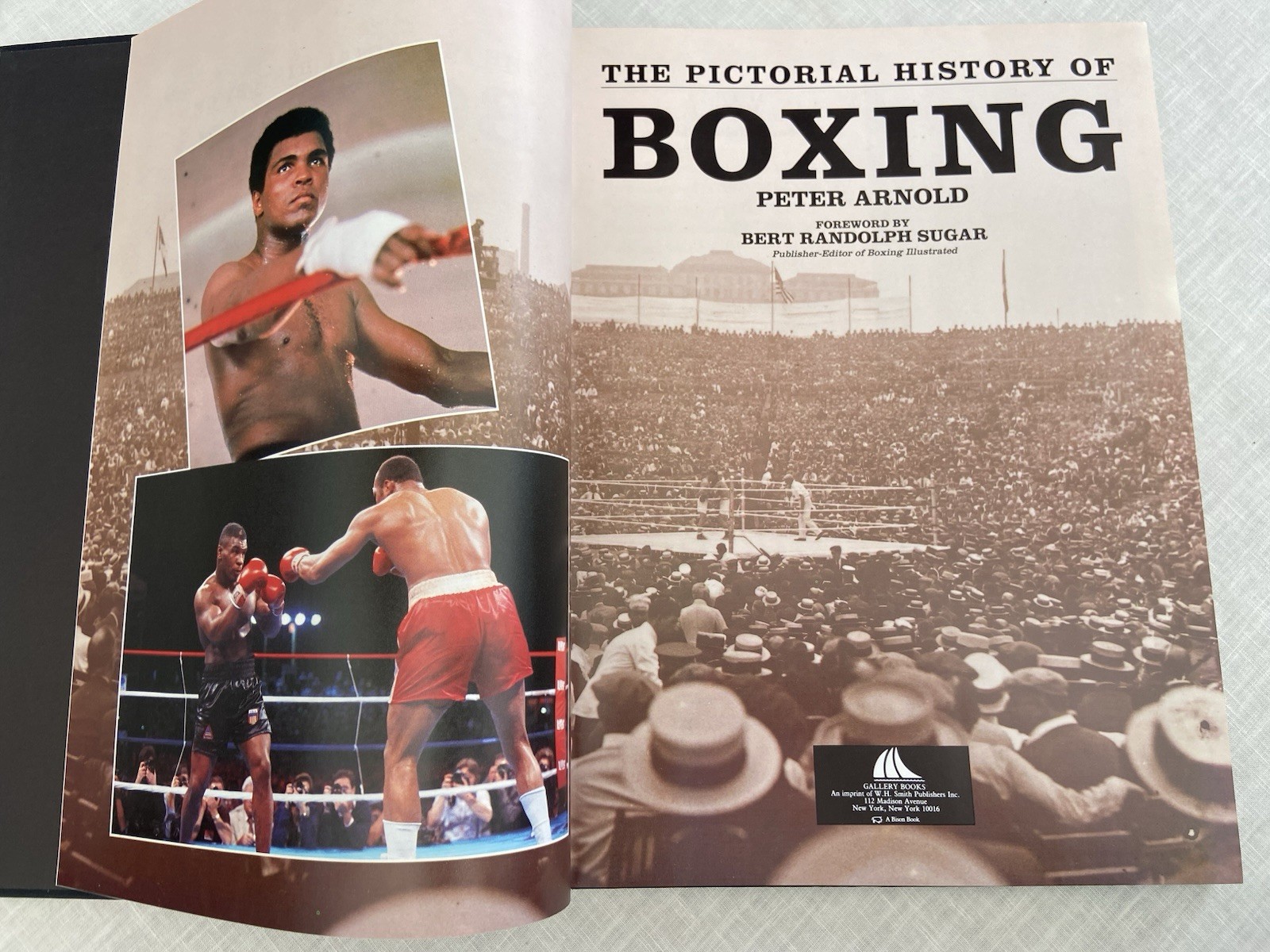 Vintage 1988, „Pictorial History of Boxing“ Peter Arnold XL Vg 1st Print FREE SH