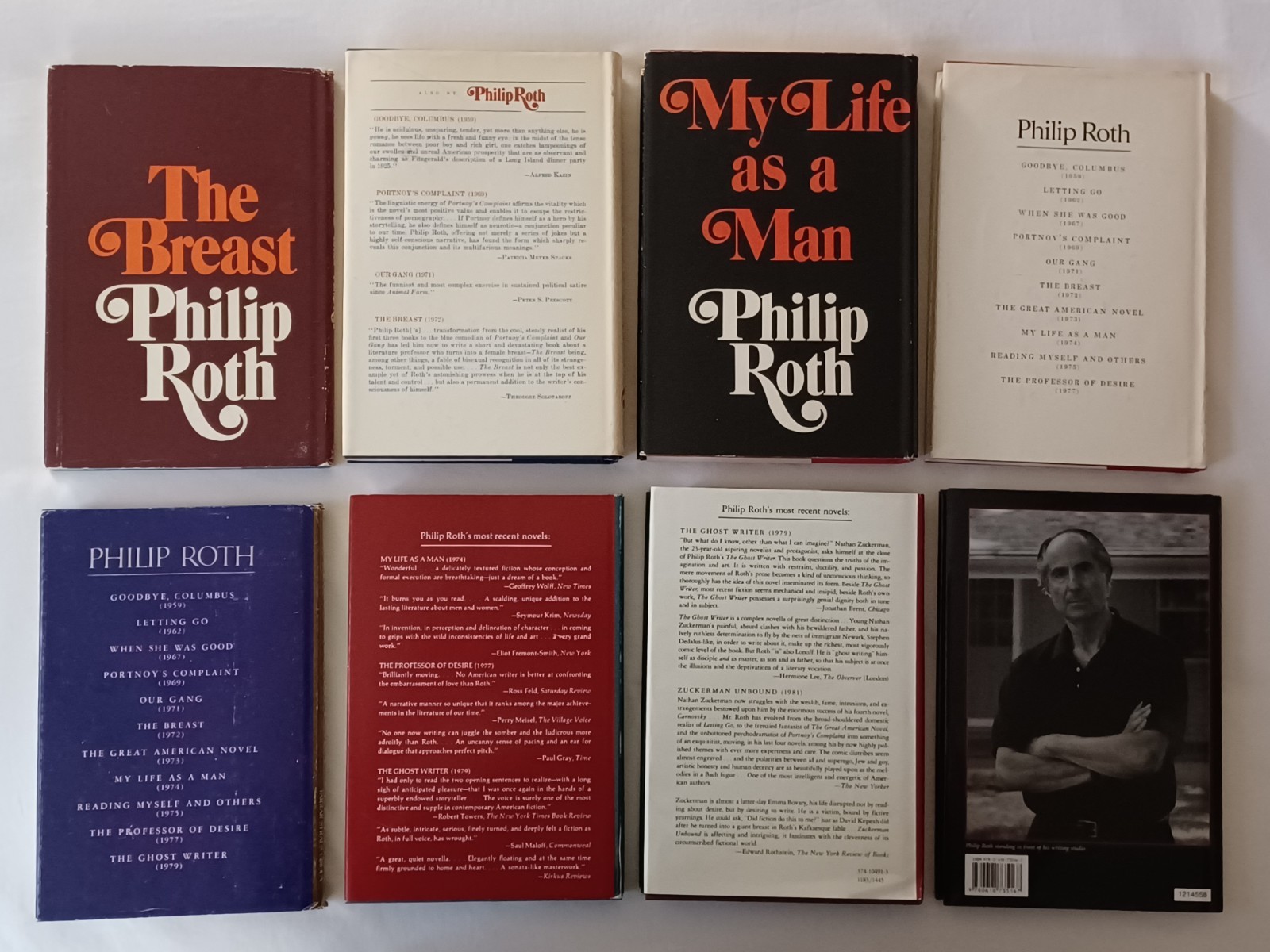 PHILIP ROTH Lot of 8 1st Ed + BCE HC DJ The Ghost Writer The Breast Everyman +