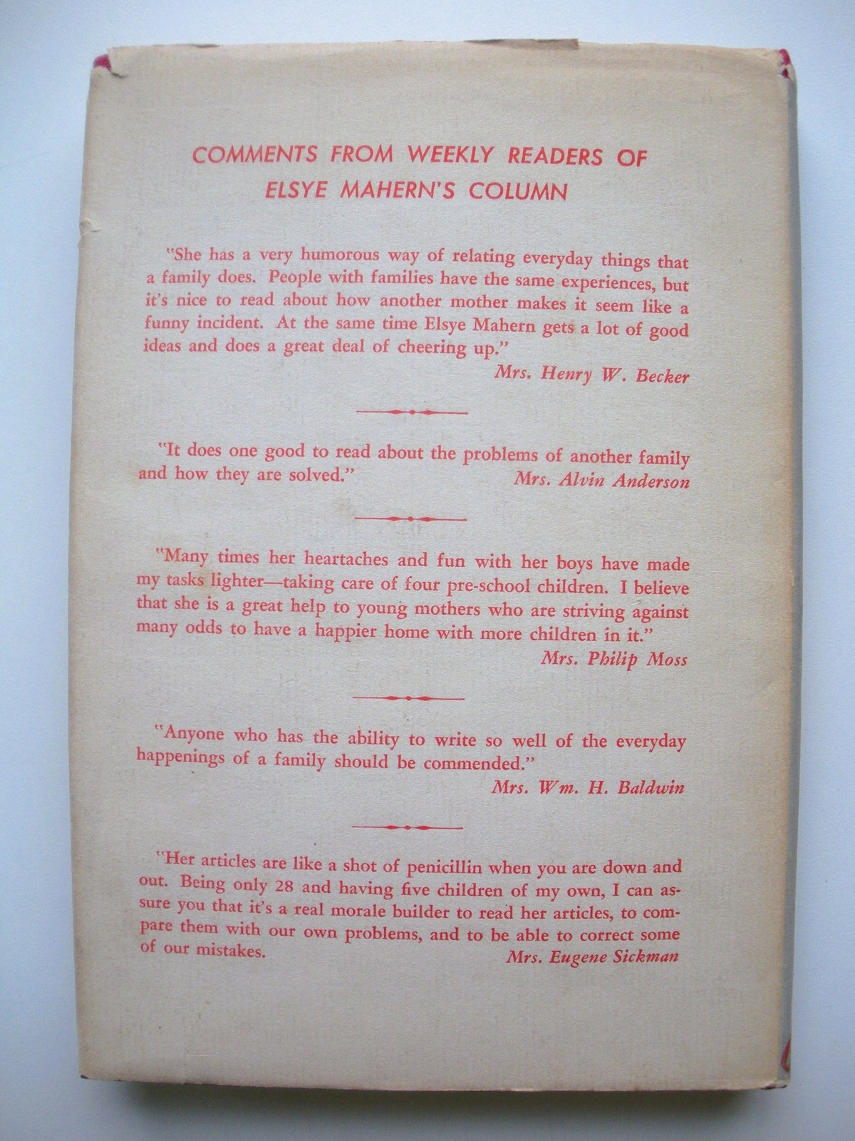 SAVE US A SEAT, TIMMY! by Elsye Mahern 1953 HCDJ First Edition Short Stories
