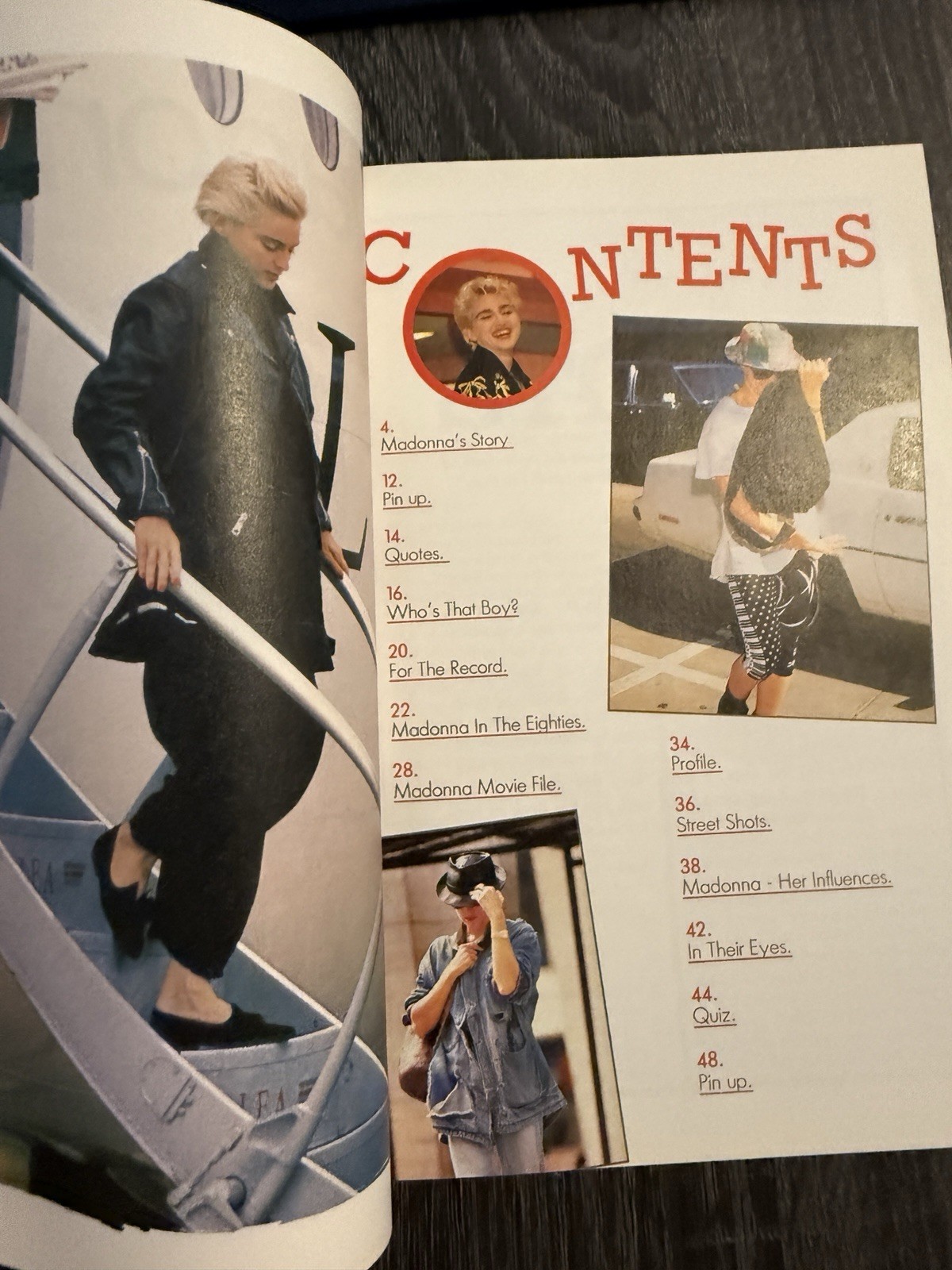 MADONNA SPECIAL BOOK ULTRA RARE 48 PAGES OF PICS/ FACTS 1990 EXCELLENT SHAPE