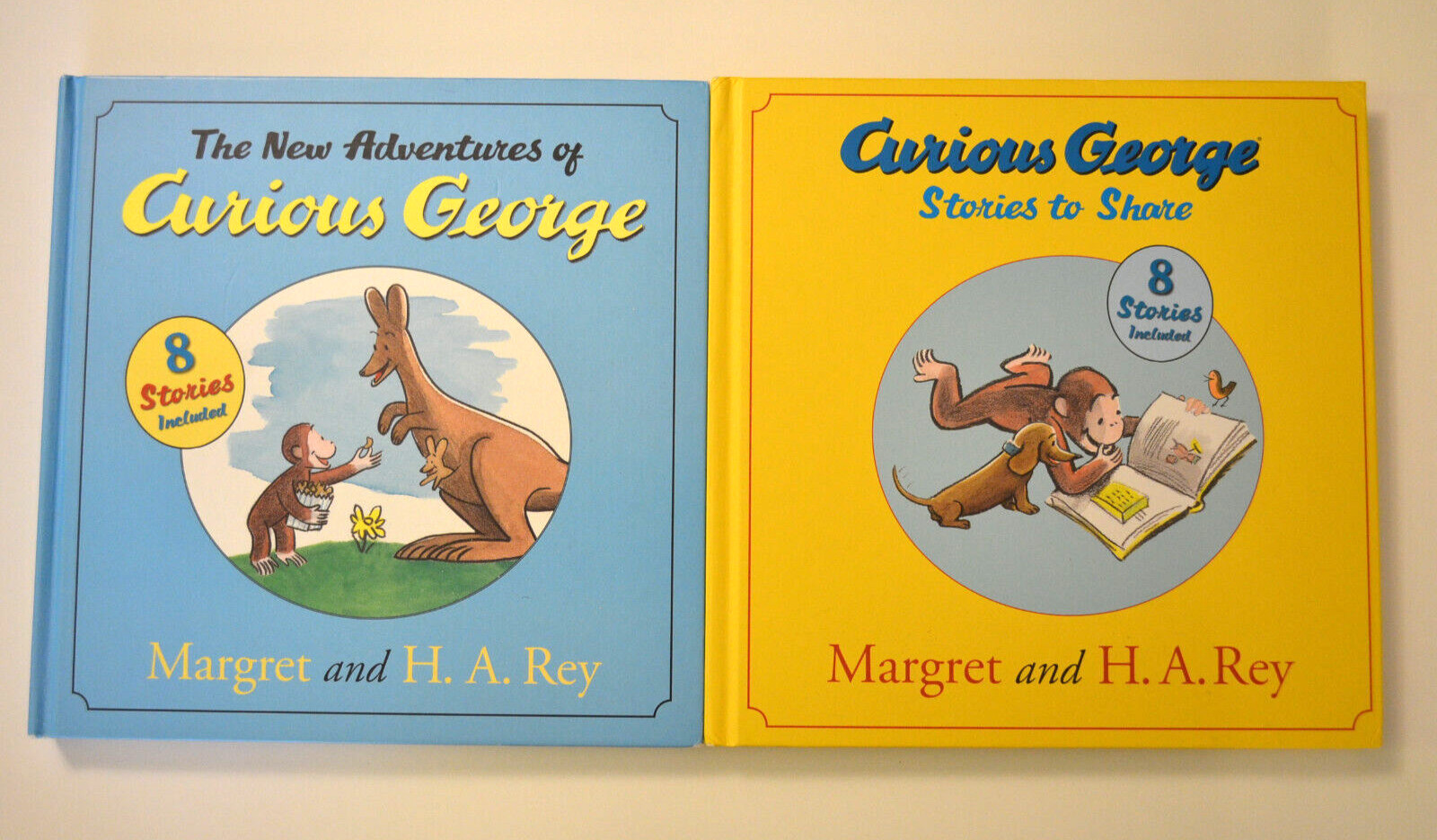 Two Curious George Books 9 x 9 inches, hardcover