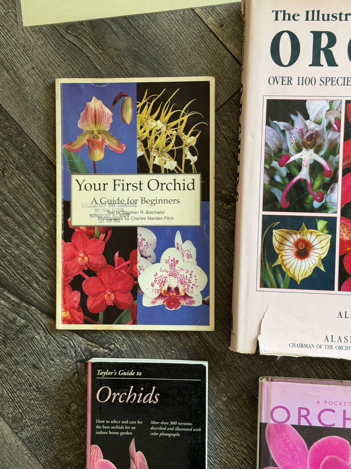 ORCHID Book 8pc Lot Field Guide Hardcover Softcover Gardening Flowers Floristry