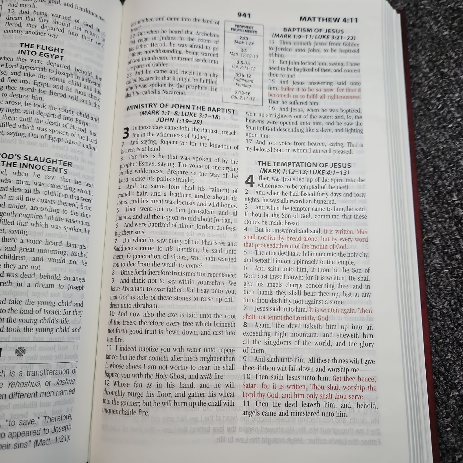 KJV Prophecy Study Bible by Christopher D. Hudson (2016, Hardcover)