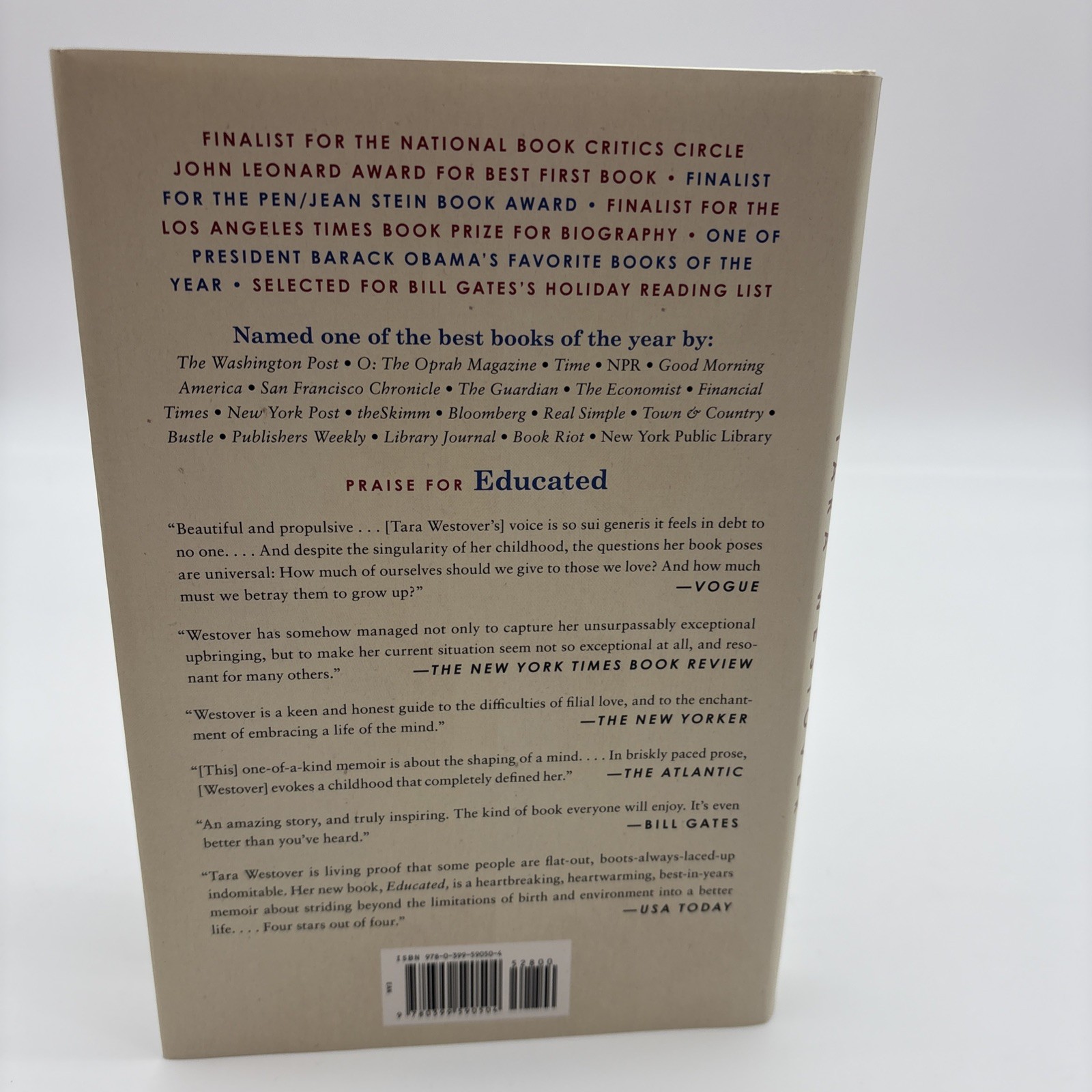 Educated : A Memoir by Tara Westover (2018, Hardcover)