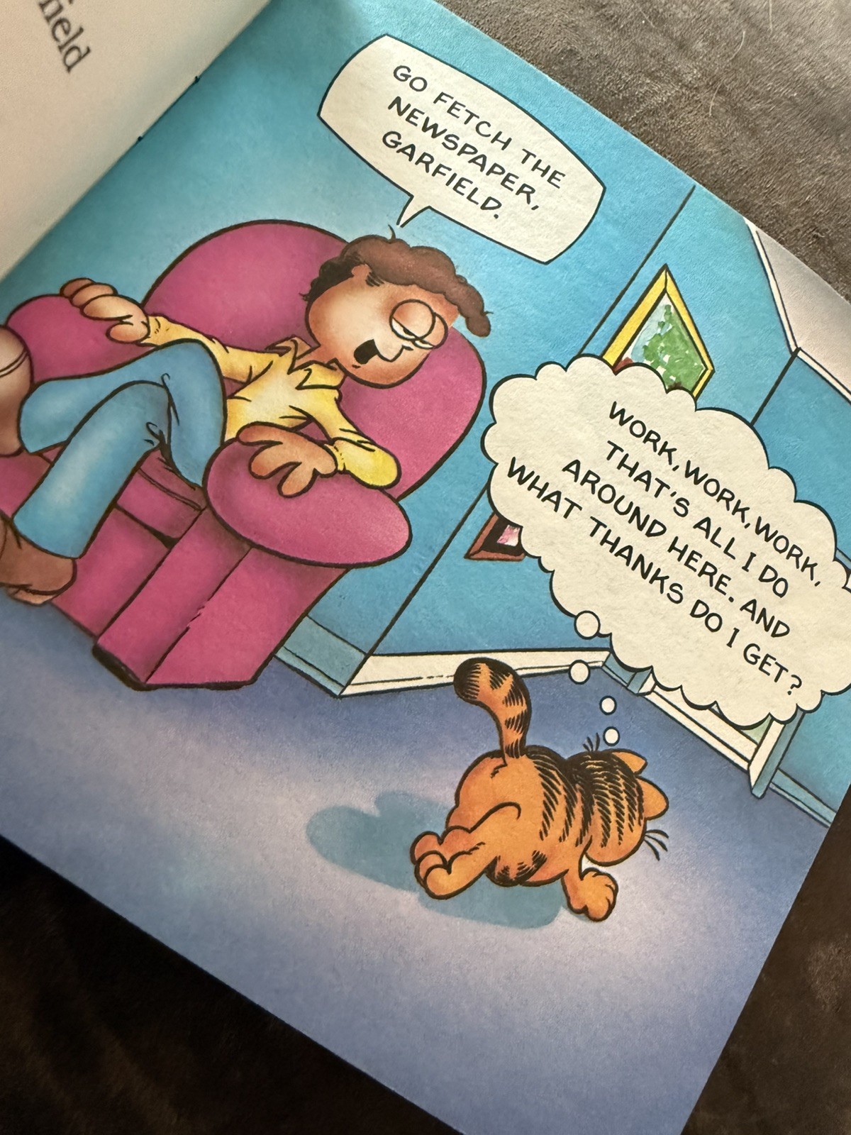 Garfield in Space by Jim Davis (1983 Random House) Paperback 5inx5.5in vintage