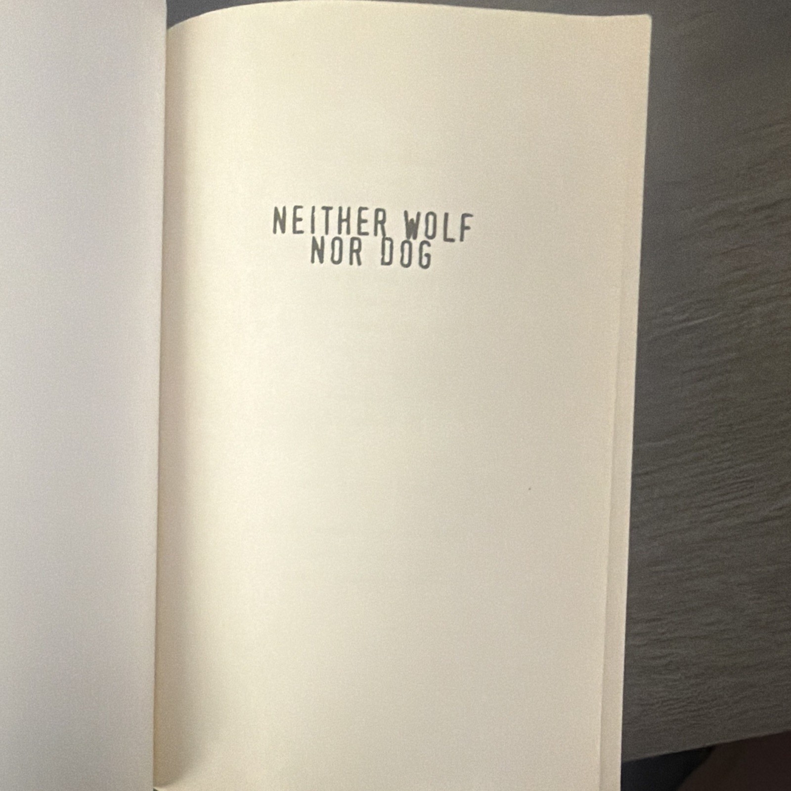 Kent Nerburn Neither Wolf Nor Dog Paperback 2002 New World Library Reprint Ed 2