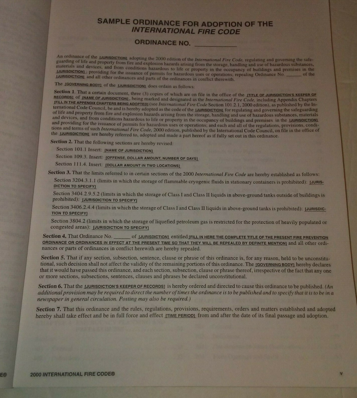 2000 International Fire Code ICC International Code Council