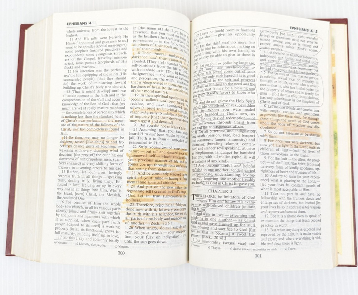The Amplified Bible Old and New Testament Zondervan 1984