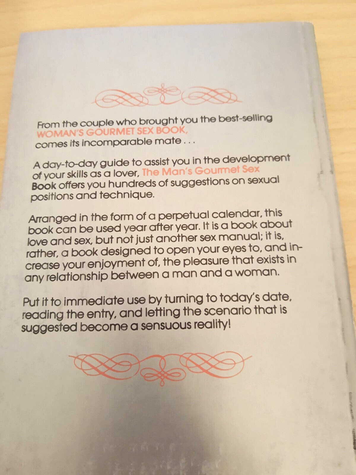 THE MAN’S GOURMET SEX BOOK By Peggy Burke c. 1983 Illustrated Guide to Supersex