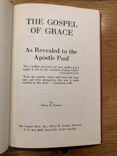 Lot Of 4 OLIVER B. GREENE – The Gospel Hour Books Sermons – First Printings