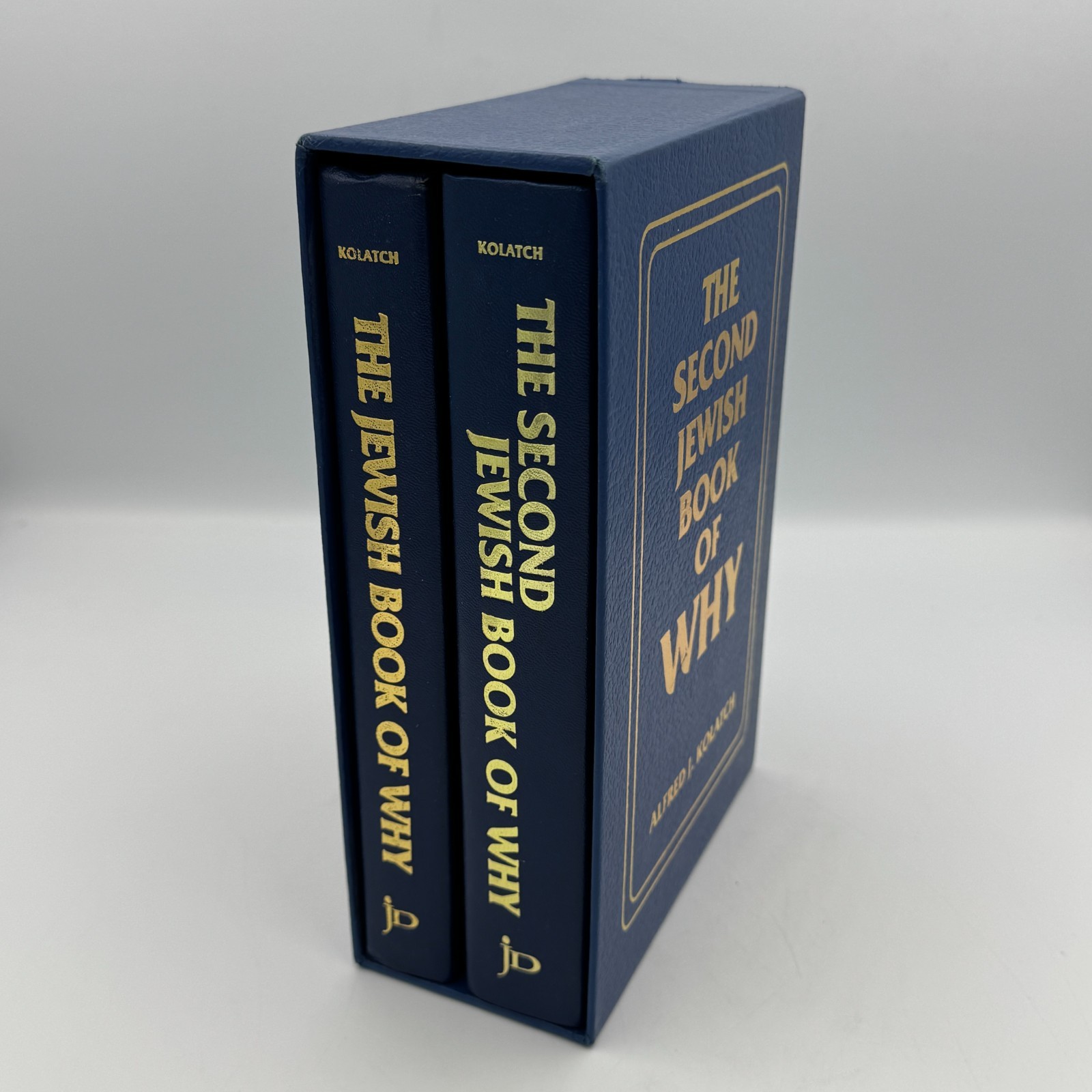 The Jewish Book of Why by Alfred J Kolatch Slip Case 2 Volume Set Hardcover 1981
