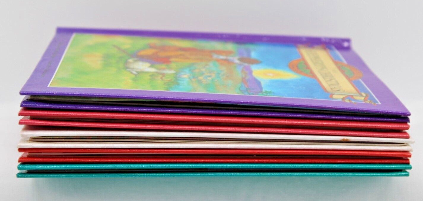 1992 Christmas Pop-up Books Lot of 5 Hard Cover Treasury Collection Vintage