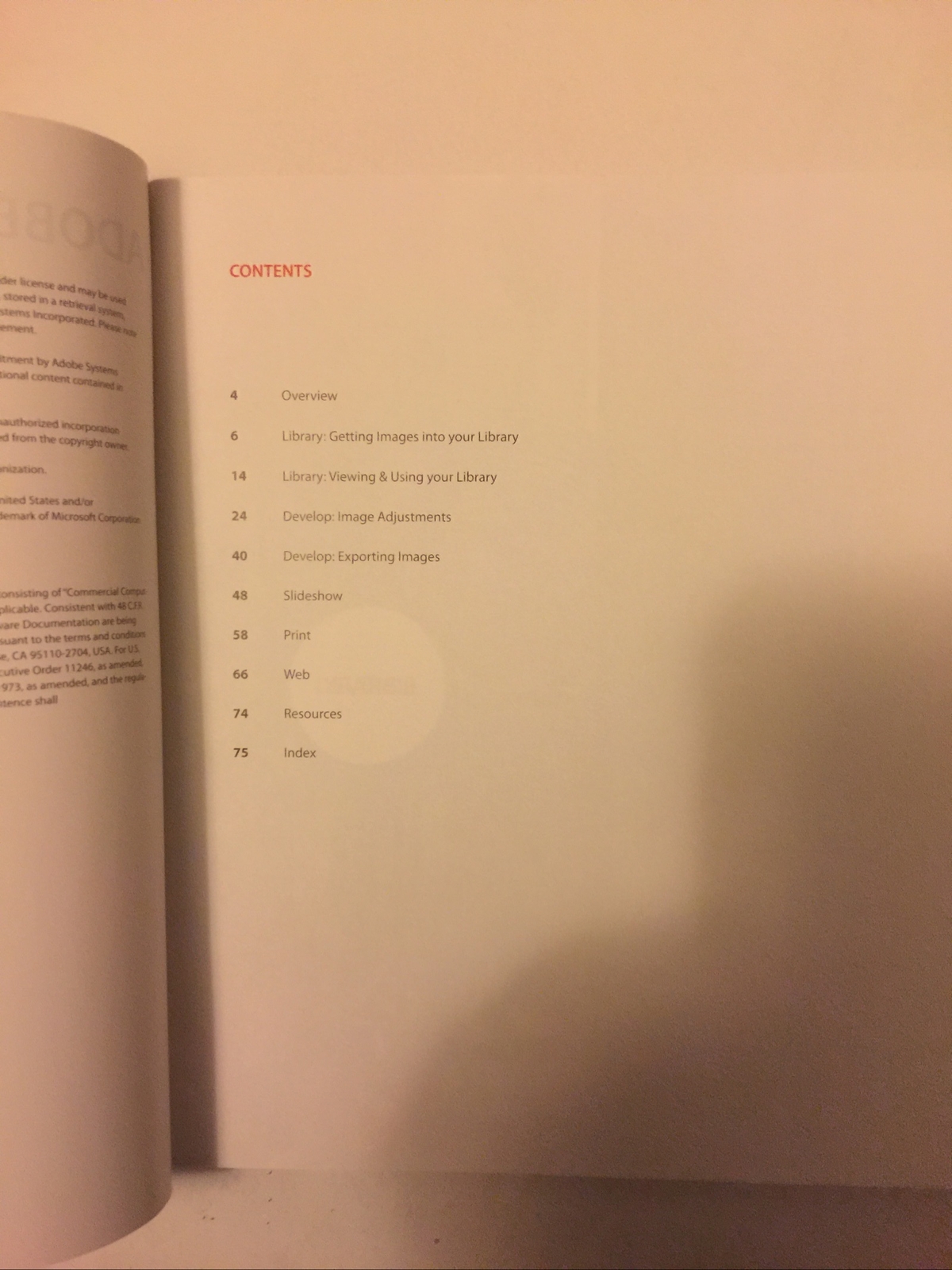 ADOBE PHOTOSHOP LIGHTROOM 2007 BOOKLET 77 PAGES FREE SHIPPING