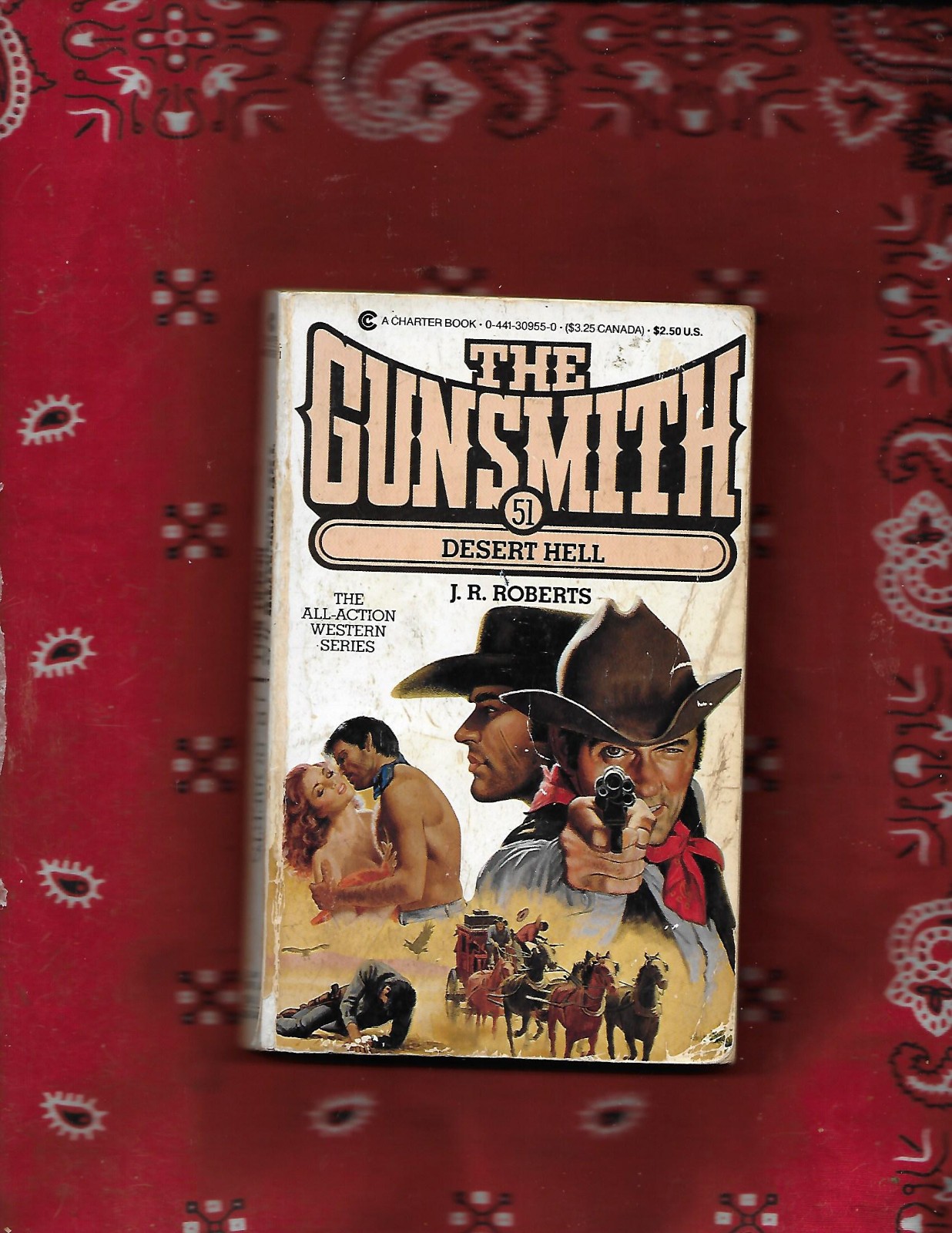 The Gunsmith #51: Desert Hell by J. R. Roberts (1986, PB)
