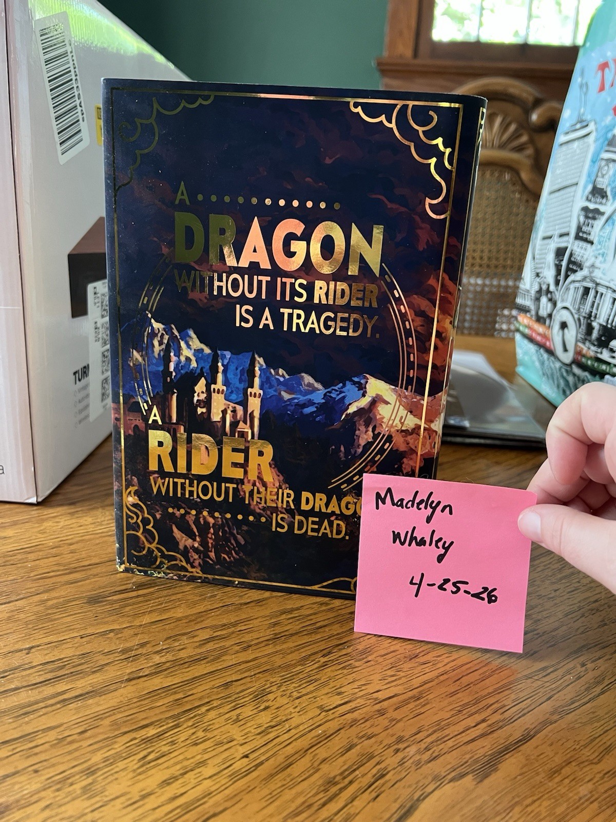 Rebecca Yarros Fourth Wing Special Edition Hardcover with Overlays & Dust Jacket