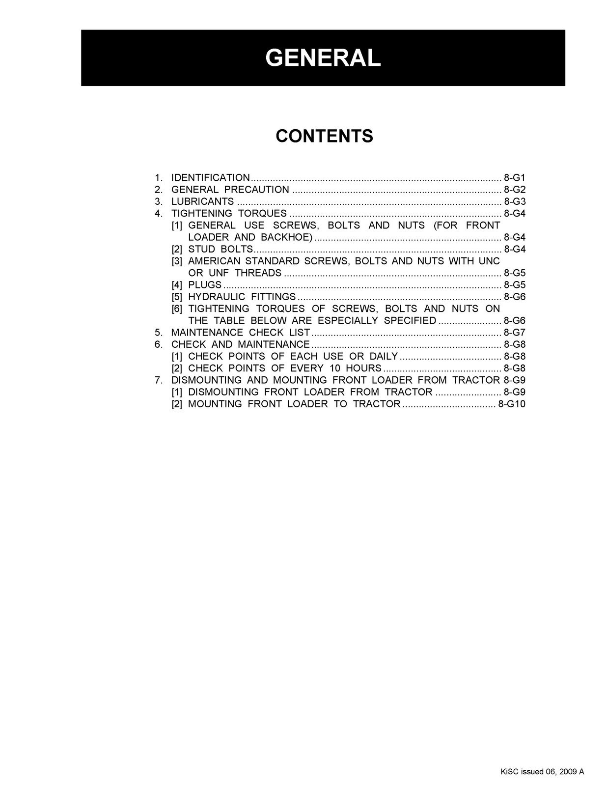 KUBOTA LA203 LA243 Front Loader Workshop Service Manual 2009 – LOOP BOUND