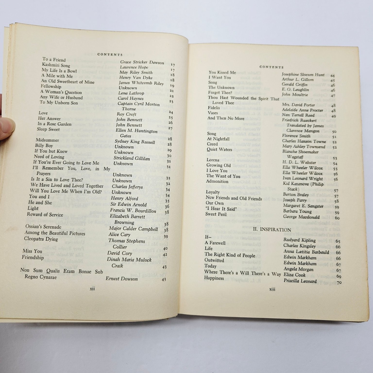 Antique 1936 Poetry Book – Best Loved Poems of American People Hazel Felleman HC